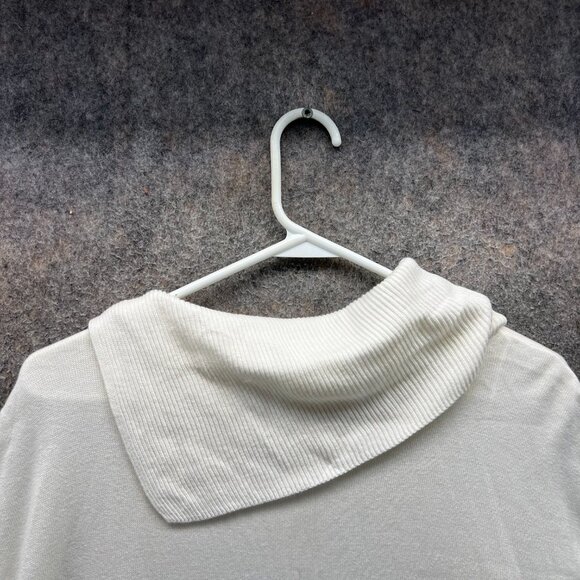 Vince Camuto Sweater Womens 2X Beige Cowl Neck Short Sleeve Lightweight Knit - Picture 12 of 14